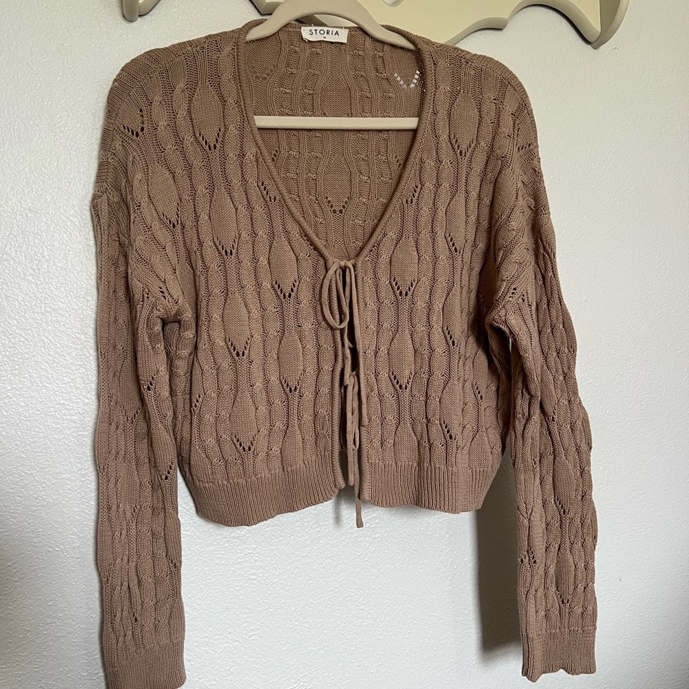 Storia Tie-Front Cardigan